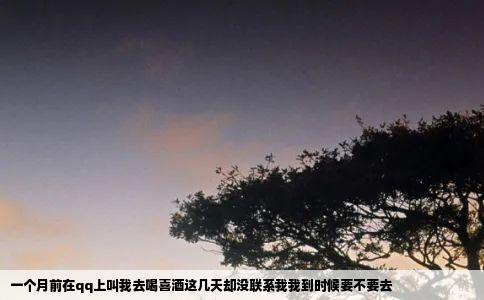 一个月前在qq上叫我去喝喜酒这几天却没联系我我到时候要不要去