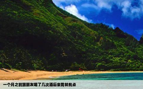 一个月之前跟朋友喝了几次酒后来胃就有点
