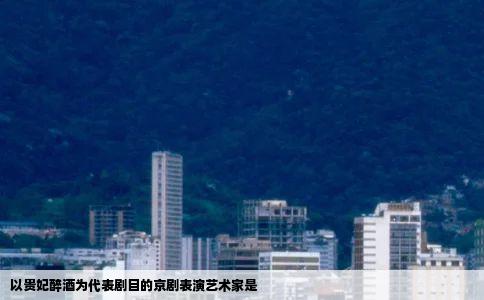 以贵妃醉酒为代表剧目的京剧表演艺术家是