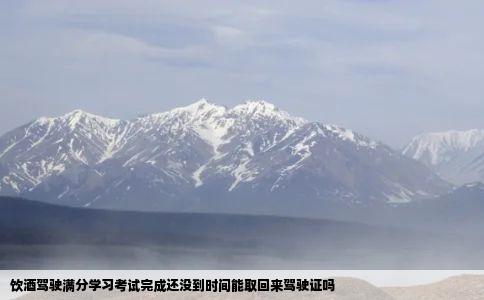 饮酒驾驶满分学习考试完成还没到时间能取回来驾驶证吗