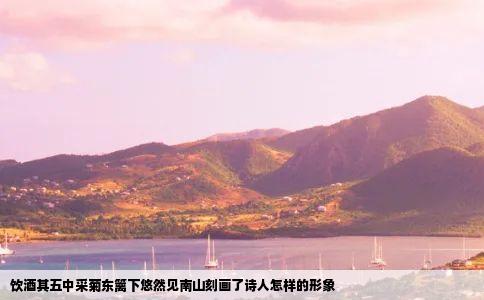 饮酒其五中采菊东篱下悠然见南山刻画了诗人怎样的形象
