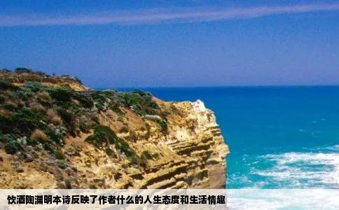 饮酒陶渊明本诗反映了作者什么的人生态度和生活情趣