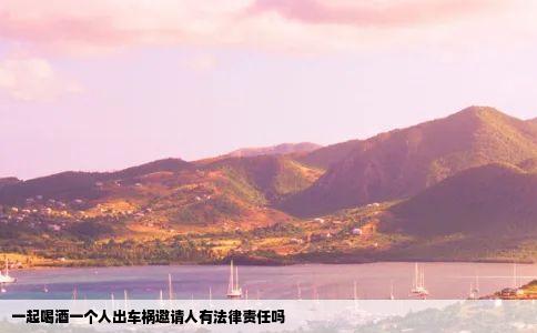 一起喝酒一个人出车祸邀请人有法律责任吗