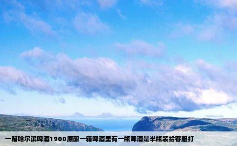 一箱哈尔滨啤酒1900原酿一箱啤酒里有一瓶啤酒是半瓶装给客服打