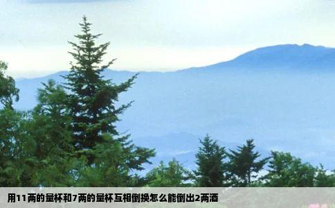 用11两的量杯和7两的量杯互相倒换怎么能倒出2两酒