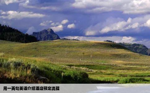 用一两句英语介绍酒店预定流程