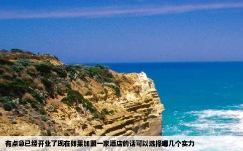 有点急已经开业了现在如果加盟一家酒店的话可以选择哪几个实力