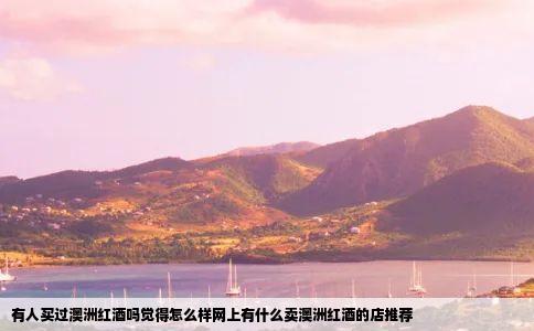 有人买过澳洲红酒吗觉得怎么样网上有什么卖澳洲红酒的店推荐