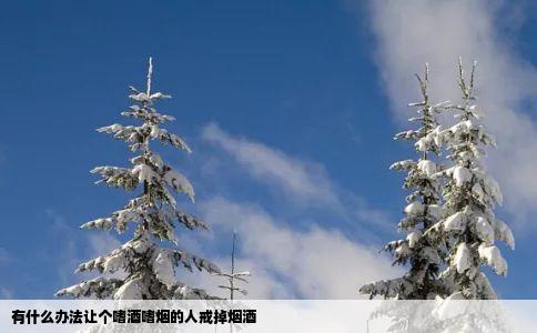 有什么办法让个嗜酒嗜烟的人戒掉烟酒