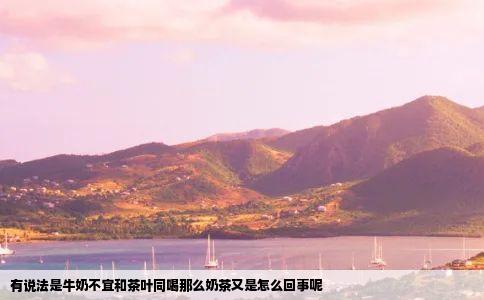 有说法是牛奶不宜和茶叶同喝那么奶茶又是怎么回事呢