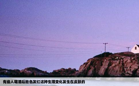 有些人喝酒后脸色发红这种生理变化发生在皮肤的