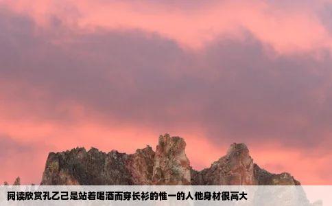 阅读欣赏孔乙己是站着喝酒而穿长衫的惟一的人他身材很高大