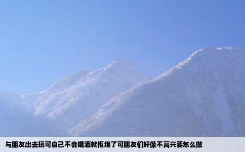 与朋友出去玩可自己不会喝酒就拒绝了可朋友们好像不高兴要怎么做