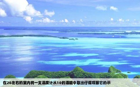 在20左右的室内将一支温度计从10的酒精中取出仔细观察它的示