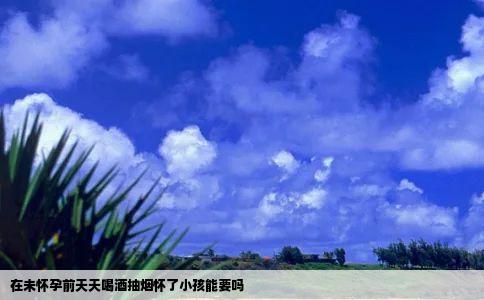 在未怀孕前天天喝酒抽烟怀了小孩能要吗