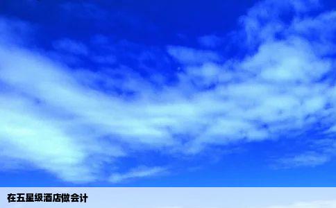 在五星级酒店做会计