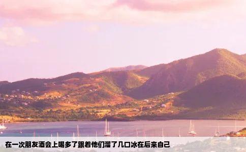 在一次朋友酒会上喝多了跟着他们溜了几口冰在后来自己