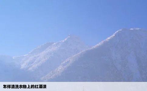 怎样清洗衣物上的红酒渍