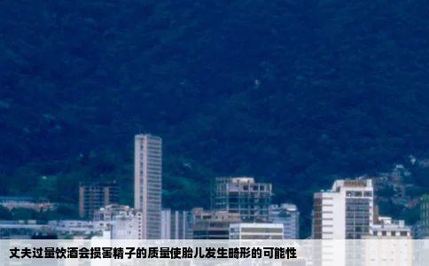 丈夫过量饮酒会损害精子的质量使胎儿发生畸形的可能性