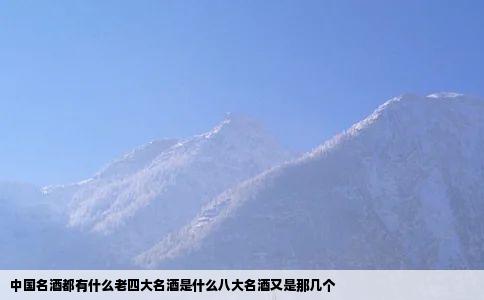 中国名酒都有什么老四大名酒是什么八大名酒又是那几个