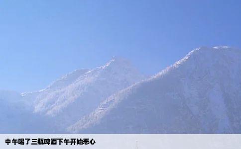 中午喝了三瓶啤酒下午开始恶心