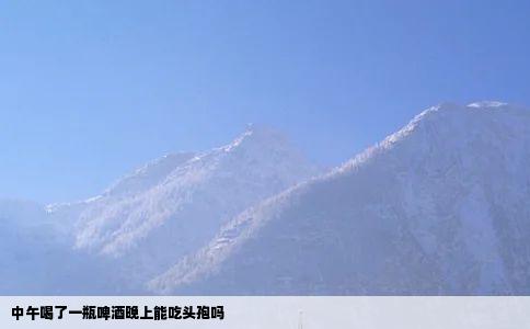 中午喝了一瓶啤酒晚上能吃头孢吗