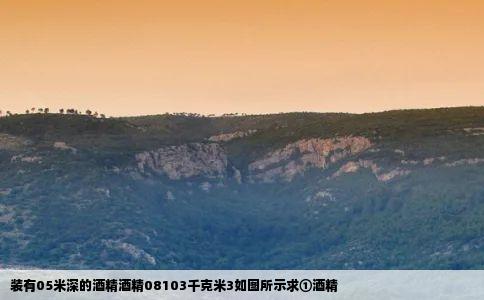 装有05米深的酒精酒精08103千克米3如图所示求①酒精
