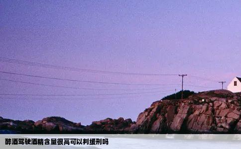 醉酒驾驶酒精含量很高可以判缓刑吗
