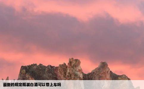 最新的规定瓶装白酒可以带上车吗