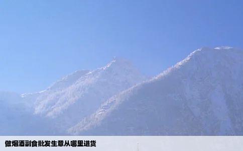 做烟酒副食批发生意从哪里进货