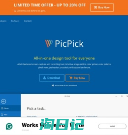 PicPick - All-in-one Graphic Design, Best Screen Capture and Recording Software, Image Editor, Color Picker, Pixel Ruler and More