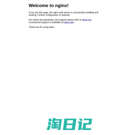 Welcome to nginx!