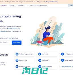 Programiz: Learn to Code for Free