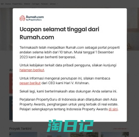 Situs Jual Beli Properti, Rumah, Apartemen & Tanah di Indonesia | Rumah.com