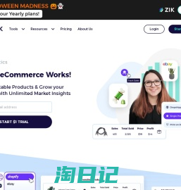 Shopify & eBay Analytics Tools | ZIK Analytics