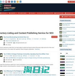 Directory Listing and Content Publishing Service for SEO