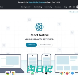 React Native · Learn once, write anywhere