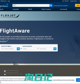 FlightAware - 航班跟踪/航班状态/飞行跟踪