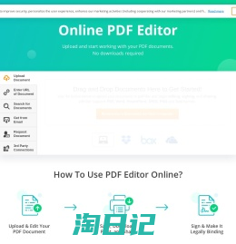 Online PDF Editor, Edit PDF Documents