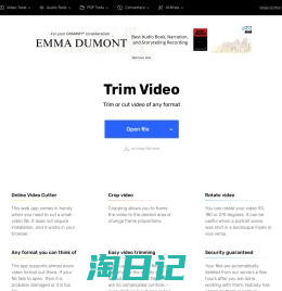 Video Trimmer - Cut Video Online for Free - MP4, AVI, MPG, 3GP