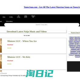 TunezJam - Download Latest Nigerian Music Website