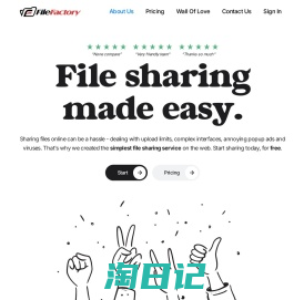 Welcome to FileFactory - the leader in free file hosting