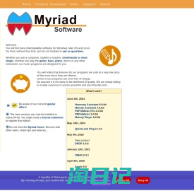 Myriad: Music Notation Software and much more... / Myriad : logiciels de musique, et bien plus...