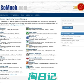 SoMuch.com free link directory of web resources, Submit links for free