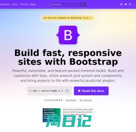 Bootstrap · The most popular HTML, CSS, and JS library in the world.