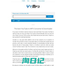 YTMP3 - YouTube to MP3 Converter